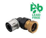 Codo racor loco PPSU, referencia P-HLK208017LP-L de la series Klimapress PPSU LP Lead Free de Heliroma. Medidas:16x3/4.
